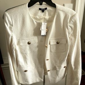 Cream color Premise textured jacket